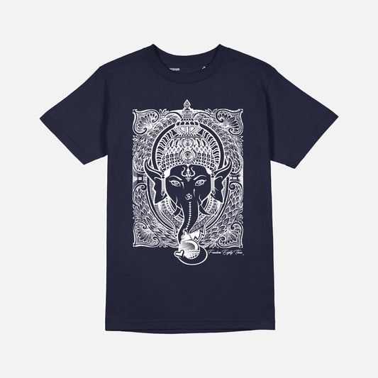 Ganesh Tshirt - Navy Blue