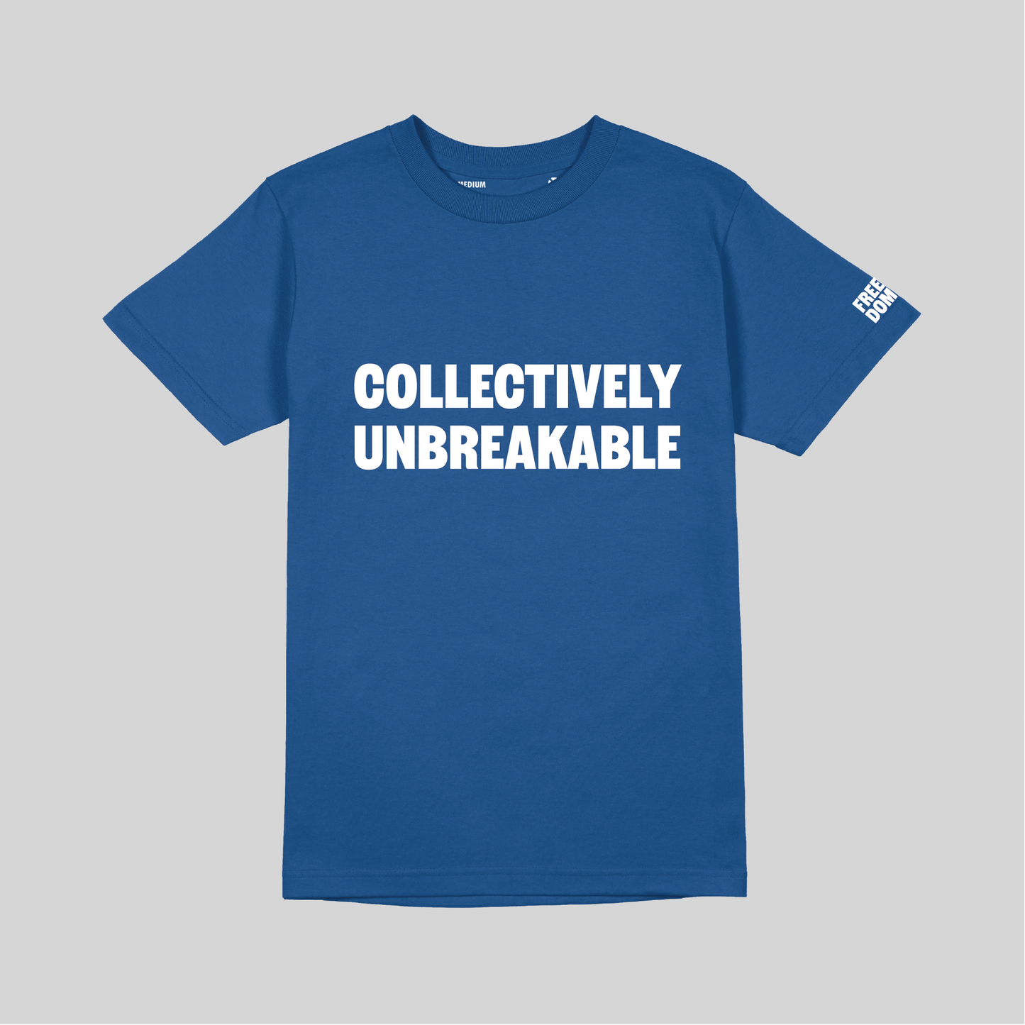 COLLECTIVELY UNBREAKABLE MENS T-SHIRT - BLUE